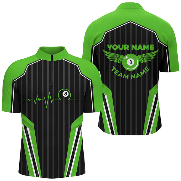 Multicolor Billiard Jersey For Men Custom Billiard 1/4 Zip Shirts, Billiard Tournament Team Shirts TDM2498