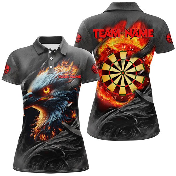 Darts Eagle Fire Flame Custom Darts Shirts Shirts For Women, Personalized Darts League Team Jerseys TDM2101
