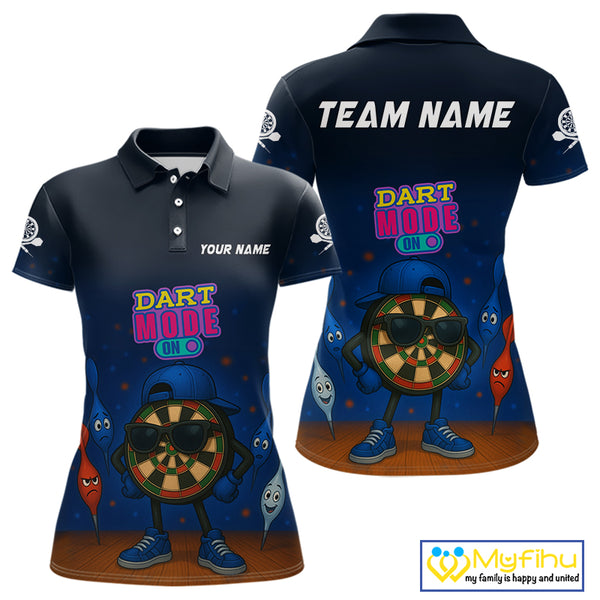 Funny Dartboard Dart Mode On Custom Dart Shirts For Women, Darts Jerseys Outfit, Darts Gifts  TDM4075