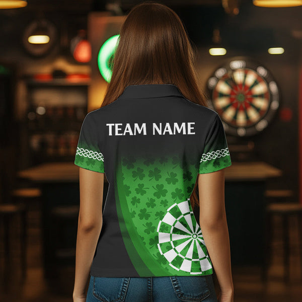 Patrick Shamrock Dart Shirt With Pocket Option For Women Custom Dart Jersey TDM3517