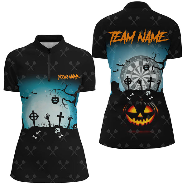 Funny Halloween Darts Shirts For Women Custom Halloween Shirts Gift For Darts Lover, Darts Apparel TDM2480