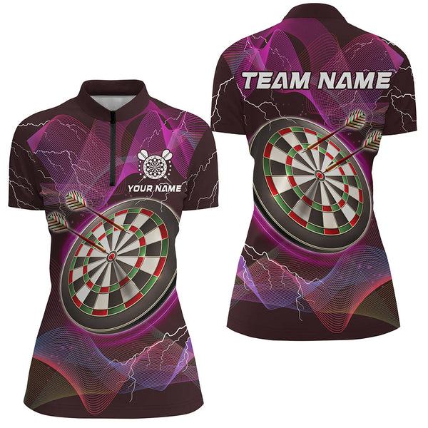Personalized Pink Dartboard 3D Printed Custom Women Darts Shirts, Darts Jerseys For Team Player TDM2049