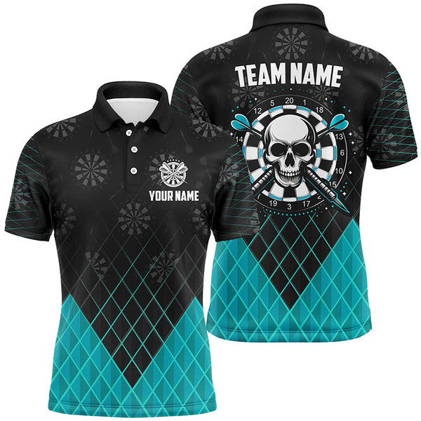 Personalized Multicolor Skull Darts Polo & Quarter-Zip Shirts Custom Darts Team Jerseys For Men Women TDM1622