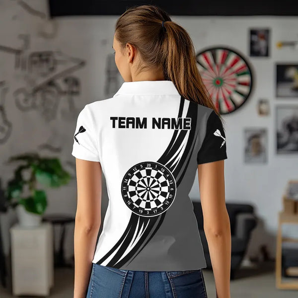 Personalized Crown Dart Shirt With Pocket Option For Women, Darts Team Jersey TDM3750