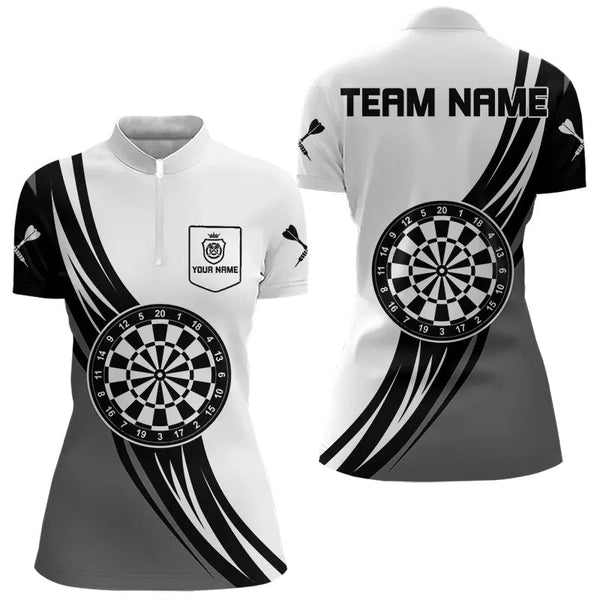 Personalized Crown Dart Shirt With Pocket Option For Women, Darts Team Jersey TDM3750
