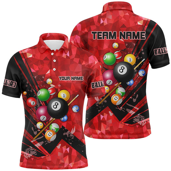Personalized Multicolor Billiard Balls 3D Printed Billiard Shirts Custom Team Billiard Jerseys TDM1638