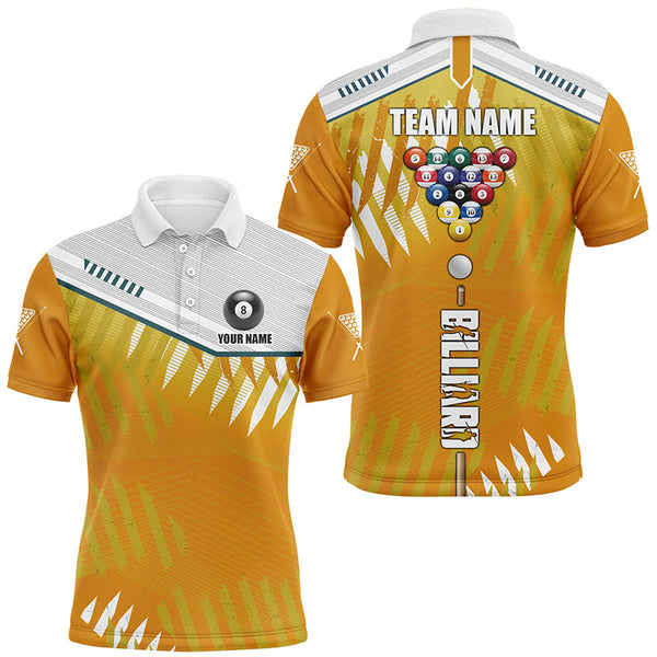 Personalized Multi-Color Billiard Tournament Sport Shirts, Billiard Balls Team Jerseys For Men TDM1857