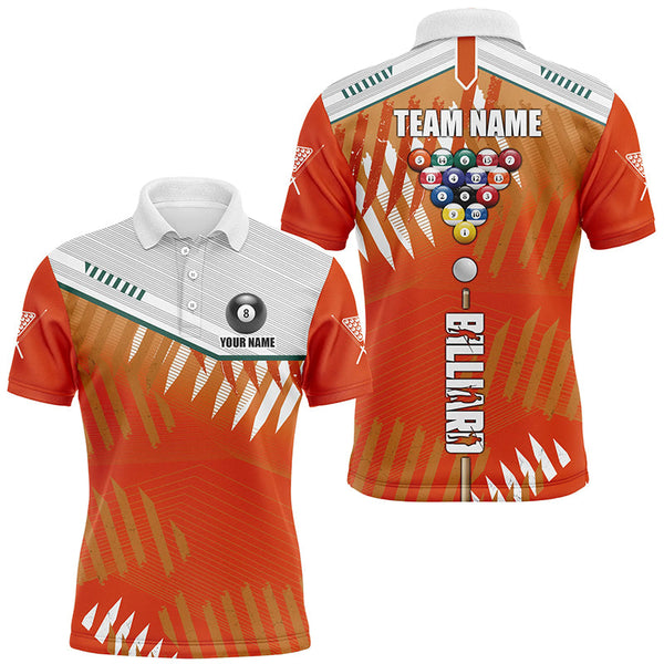 Personalized Multi-Color Billiard Tournament Sport Shirts, Billiard Balls Team Jerseys For Men TDM1857