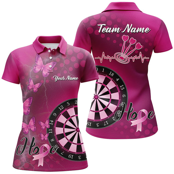 Pink Darts Board Breast Cancer Awareness Custom Darts Shirts For Women, Pink Darts Team Jerseys TDM1690