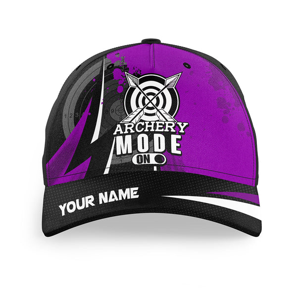 Personalized Purple Jerseys 3D Full Printed Archery Hats, Custom Baseball Archery Caps For Men And Women TDM0724