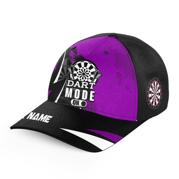 Personalized Purple Darts Mode On Baseball Darts Hats Custom Darts Caps For Player, Best Darts Gifts TDM1623