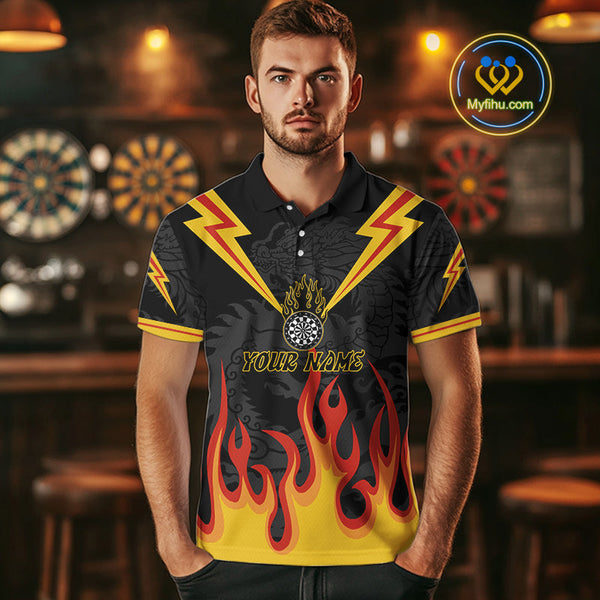 Custom Fame Dartboard Dart Polo Shirts For Men, Dart Team Jerseys NYN0234
