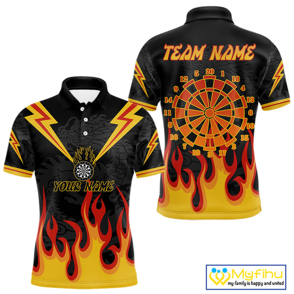 Custom Fame Dartboard Dart Polo Shirts For Men, Dart Team Jerseys NYN0234