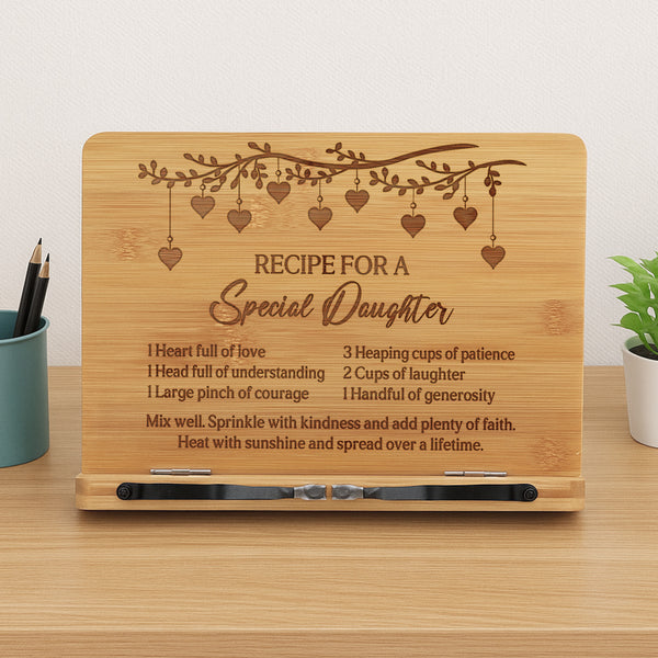 Daughter Gifts Book Stand Daughter Recipe Birthday Gifts Christmas Gifts for Daughter