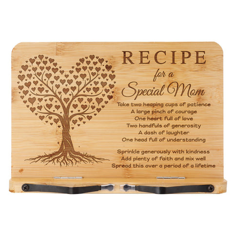 Mom Gifts Book Stand, Recipe for a Special Mom Birthday Gifts, Christmas Gifts for Mom