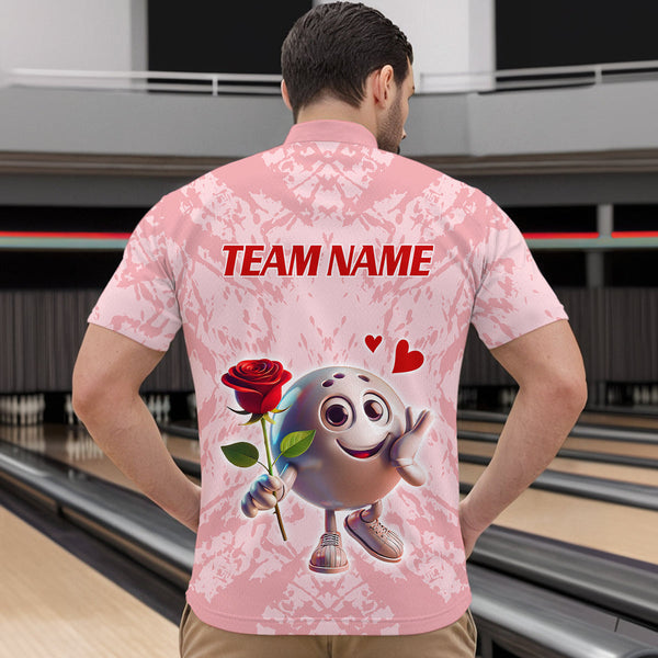 Custom Bowling Shirt for Couples 1/4 Zip Bowling Shirts Sympathy Shirt for Men Women QZT610
