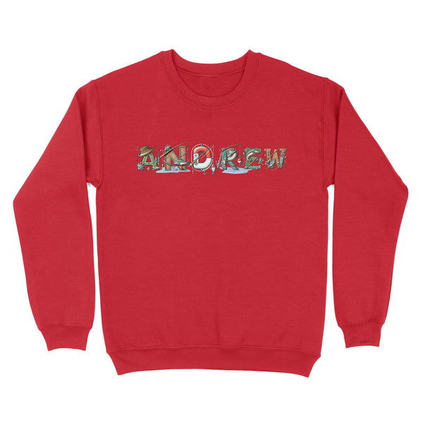 Personalized custom name fishing shirt for fisherman Unisex Sweatshirt