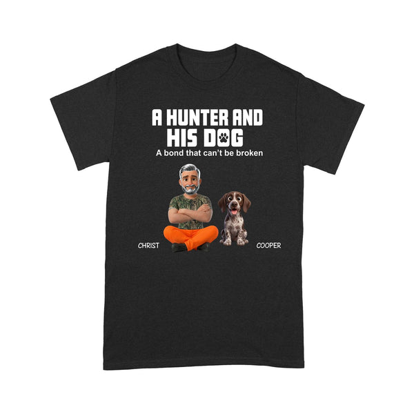 A Hunter and His Dogs Personalized Custom T-shirt FSDM9 D06