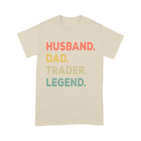 Husband Dad Trader Legend | Funny Stock Trader Shirt Gifts | Day Trading Crypto Bitcoin Shirts NS72 Myfihu