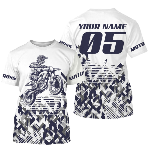 Custom motocross jersey UPF30+ kids men women dirt bike racing long sleeves off-road motorcycle NMS1039