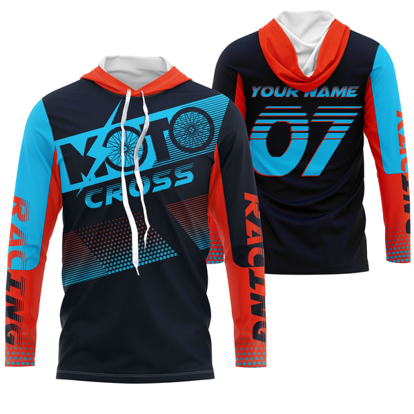 Moto Cross custom jersey UPF30+ men women kids dirt bike racing off-road motorcycle riders outfits NMS1008