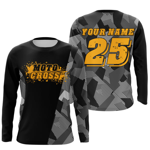 Camouflage custom motocross jersey UPF30+ kids men women dirt bike MX racing motorcycle off-road NMS1024