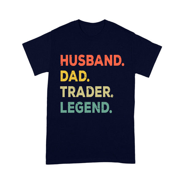 Husband Dad Trader Legend | Funny Stock Trader Shirt Gifts | Day Trading Crypto Bitcoin Shirts NS72 Myfihu