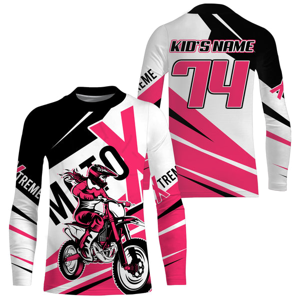 Personalized MX jersey UPF30+ extreme Motox dirt bike youth adult Motocross biker girl racing shirt PDT218