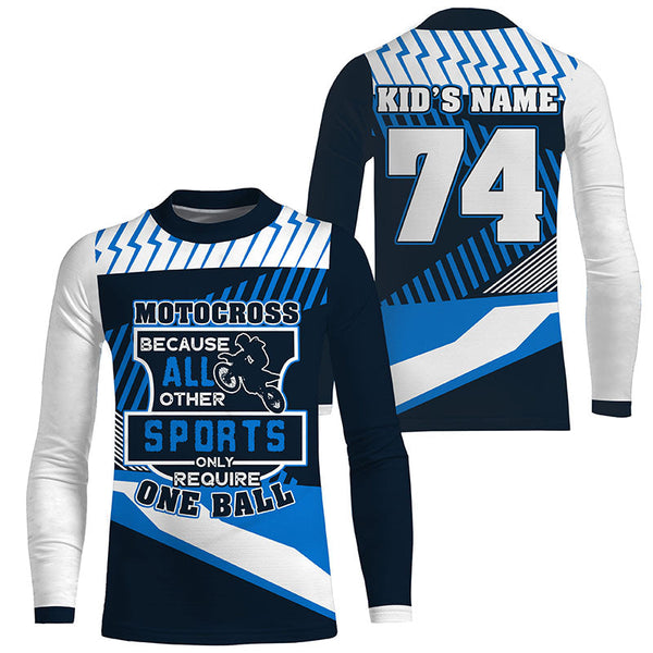 Funny Motocross Jersey Personalized UV Protective Dirt Bike MX Racing Long Sleeves Kid Adult NMS1161