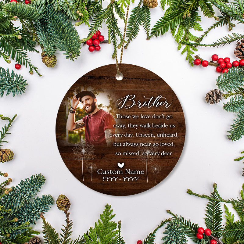 Angel Brother memorial ornament, remembrance ornament for loss, brother sympathy ornament| ONT129