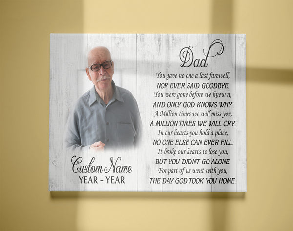 Sympathy gift for loss of Dad, Memorial Bereavement gifts for loss of father, Remembrance gift - VTQ147