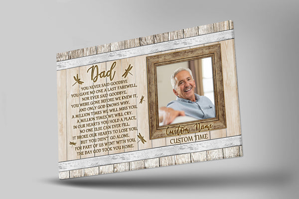 Sympathy gifts for loss of Father, Bereavement gift for loss, Memorial canvas/premium poster - VTQ168