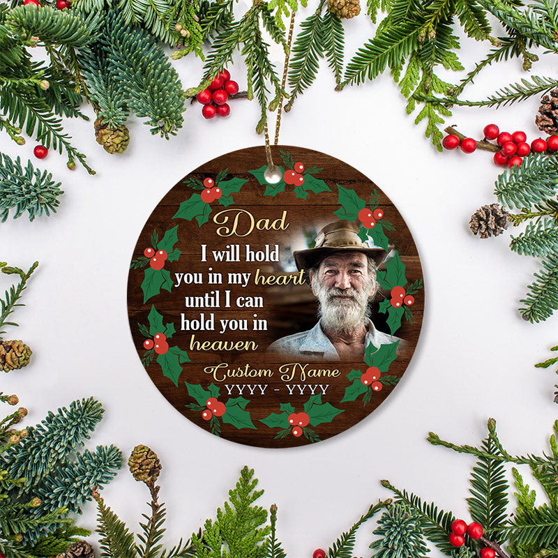 Dad memorial ornament - angel in heaven, remembrance gift for loss of dad, sympathy ornament| ONT104