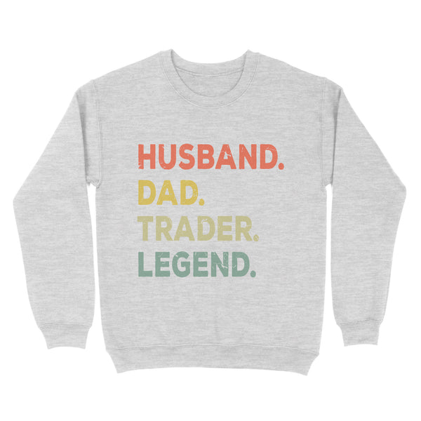 Husband Dad Trader Legend | Funny Stock Trader Shirt Gifts | Day Trading Crypto Bitcoin Shirts NS72 Myfihu