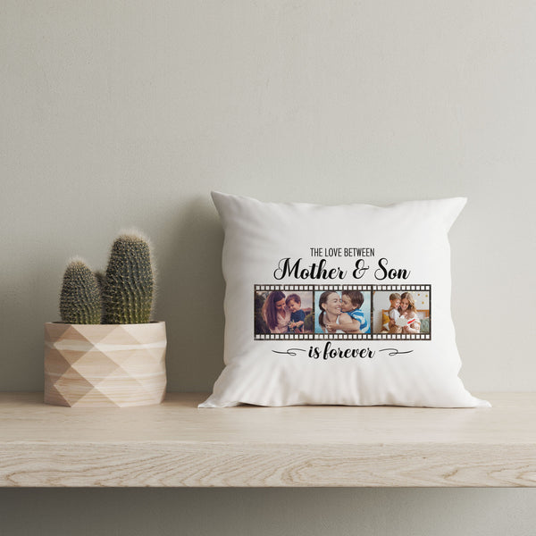 Mother & Son Personalized Pillow, Mom Mother's Day Gift, New Mommy Birthday Christmas Keepsake| NPL31
