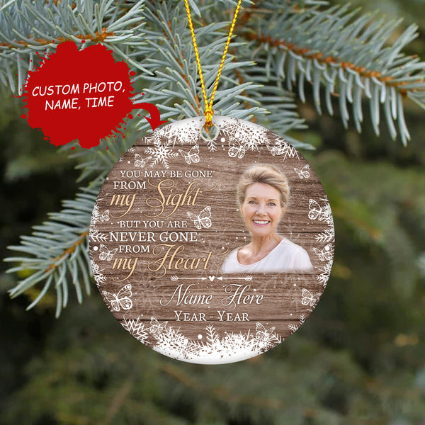 Memorial ornament customized - my angel in heaven, remembrance ornament, sympathy Christmas gifts| ONT68
