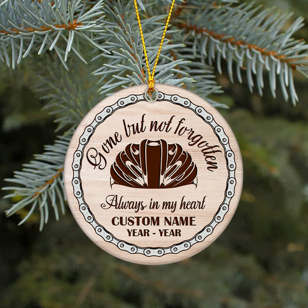 Gone but not forgotten cycling memorial ornament, sympathy ornament for mountain biker BMX cyclist| ONT11