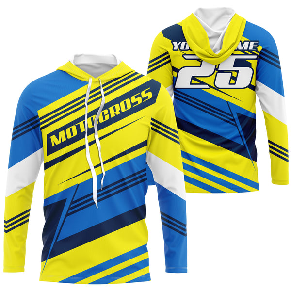 Custom Name Number Motocross Jersey UPF30+ Kids & Adults Dirt Bike Motorcycle Off-road Racing Outfit NMS1035