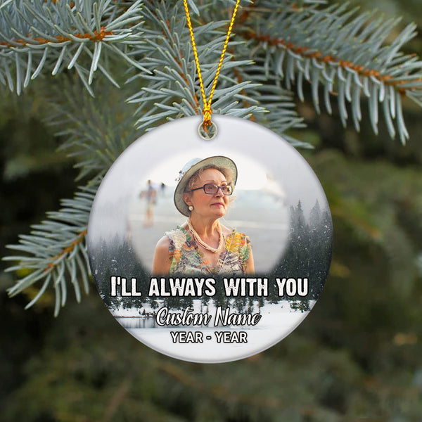 Personalized Memorial Ornament - Christmas Remembrance, Sympathy Gift for Loss of A Loved One - VTQ209