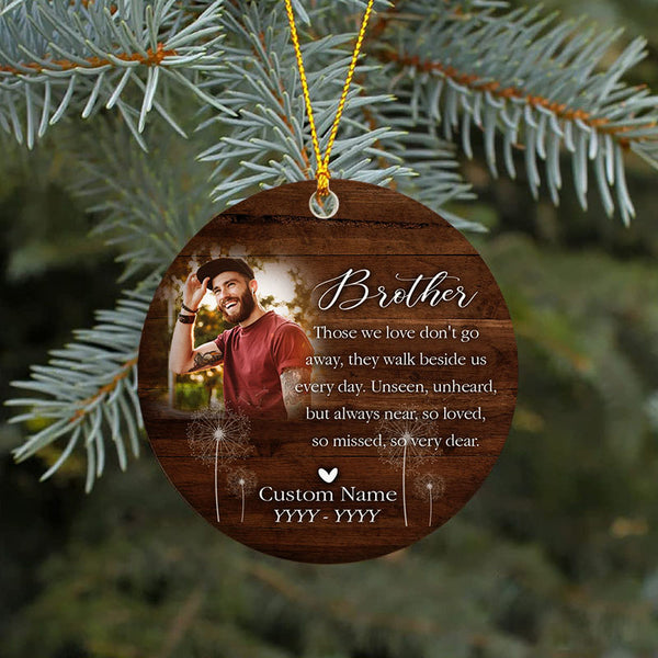 Angel Brother memorial ornament, remembrance ornament for loss, brother sympathy ornament| ONT129