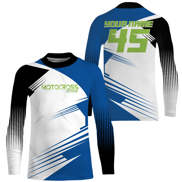 Extreme Motocross jersey UPF30+ personalized adult kid MX racing long sleeves dirt bike motorcycle NMS1074