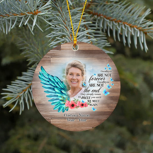 Memorial ornament personalized - remembrance ornament for loss of dad, mom, son, sympathy ornament| ONT69