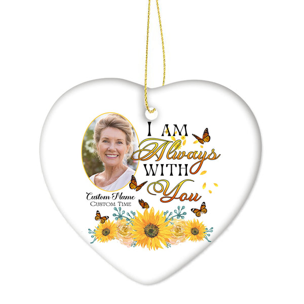 Remembrance Ornament Mom| Always with you Ornament| Sympathy Gift Ornament| In memory Ornament Mom OP24