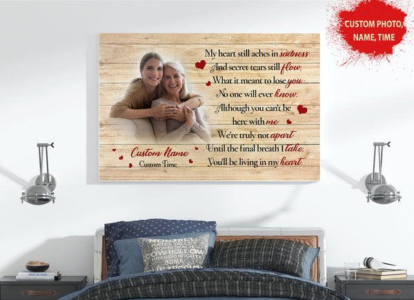 Sympathy gift for loss of loved one, Condolence canvas/poster for loss of Father Mother - VTQ173