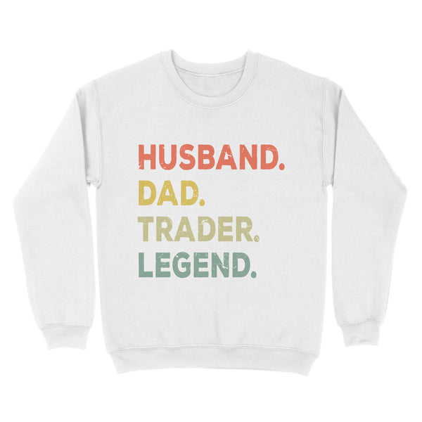 Husband Dad Trader Legend | Funny Stock Trader Shirt Gifts | Day Trading Crypto Bitcoin Shirts NS72 Myfihu