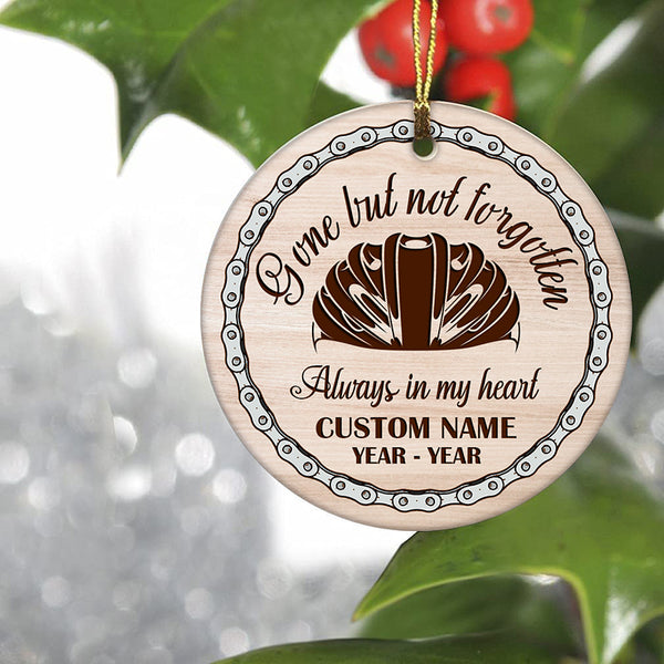 Gone but not forgotten cycling memorial ornament, sympathy ornament for mountain biker BMX cyclist| ONT11