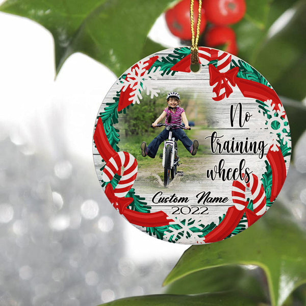 No training wheels ornament for kids, BMX bike ornament, boys girls Christmas cycling ornament| ONT89