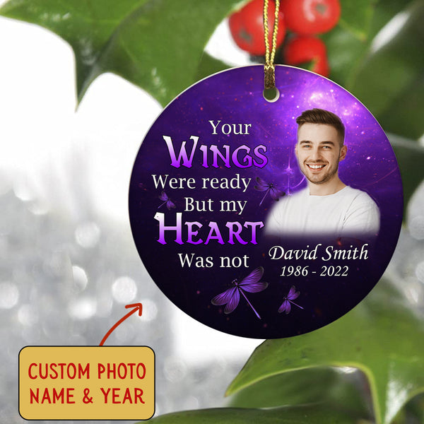 Customized Memory Christmas Ornament Loss Son Sympathy Gifts In Memory Ornament Memorial Gifts OP100