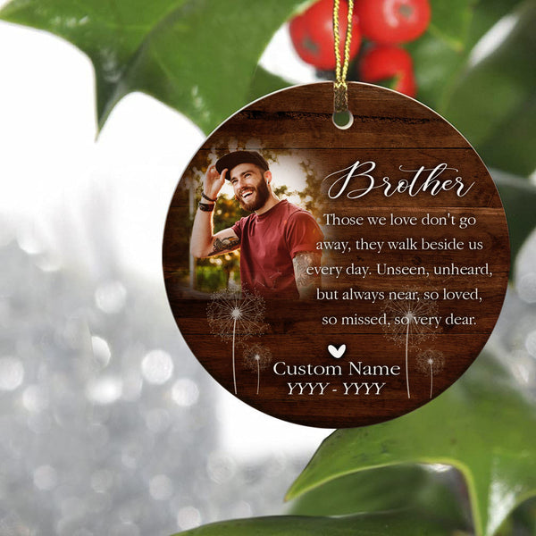 Angel Brother memorial ornament, remembrance ornament for loss, brother sympathy ornament| ONT129