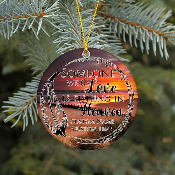 Personalized Christmas Ornaments, Christmas Heaven Ornament, Sympathy gift for loss of loved one - OVT10